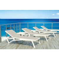 Pacific Sling Chaise Lounge White - Blue ISP089-WHI-BLU - 12