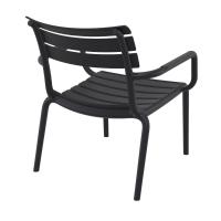 Paris Outdoor Club Lounge Chair Black ISP275-BLA - 1
