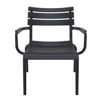 Paris Outdoor Club Lounge Chair Black ISP275-BLA - 2