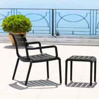 Paris Outdoor Club Lounge Chair Black ISP275-BLA - 6