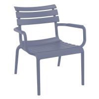 Paris Outdoor Club Lounge Chair Dark Gray ISP275-DGR