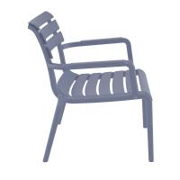 Paris Outdoor Club Lounge Chair Dark Gray ISP275-DGR - 3