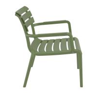 Paris Outdoor Club Lounge Chair Olive Green ISP275-OLG - 3