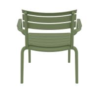 Paris Outdoor Club Lounge Chair Olive Green ISP275-OLG - 4