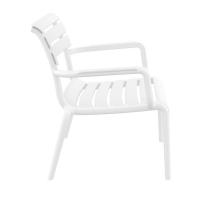 Paris Outdoor Club Lounge Chair White ISP275-WHI - 3