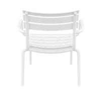 Paris Outdoor Club Lounge Chair White ISP275-WHI - 4