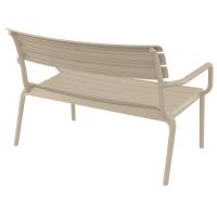 Paris Outdoor Lounge Bench Chair Taupe ISP276-DVR - 1