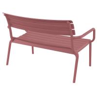 Paris Outdoor Lounge Bench Chair Marsala ISP276-MSL - 1