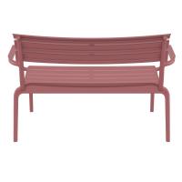 Paris Outdoor Lounge Bench Chair Marsala ISP276-MSL - 4