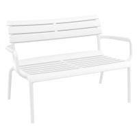 Paris Outdoor Lounge Bench Chair White ISP276-WHI