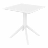 Air Dining Set with Sky 27" Square Table White S014108-WHI - 2