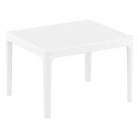 Pacific Balcony Set with Sky 24" Side Table White and Turquoise S023109-WHI-TRQ - 2