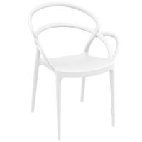 Mila Dining Set with Sky 27" Square Table White S085108-WHI - 1