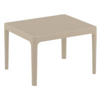 Mila Conversation Set with Sky 24" Side Table Taupe S085109-DVR - 2