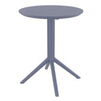 Pia Bistro Set with Sky 24" Round Folding Table Dark Gray S086121-DGR - 2