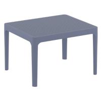 Lucy Conversation Set with Sky 24" Side Table Dark Gray S129109-DGR - 2