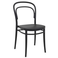 Marie Conversation Set with Sky 24" Side Table Black S251109-BLA - 1