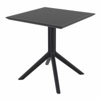 Victor XL Dining Set with Sky 27" Square Table Black S253108-BLA - 2