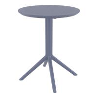 Marcel Bistro Set with Sky 24" Round Folding Table Dark Gray S257121-DGR - 3