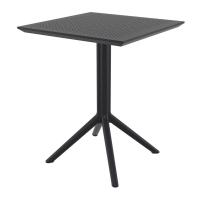 Paris Bistro Set with Sky 24" Square Folding Table Black S282114-BLA - 2
